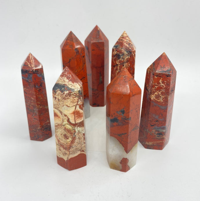 Red Jasper Crystal Tower Point Generator