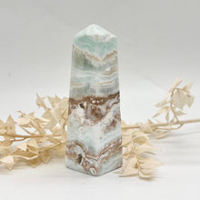 Load image into Gallery viewer, Caribbean Calcite Crystal Tower Point Generator
