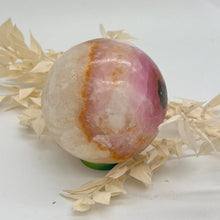 Load image into Gallery viewer, Pink Aragonite Crystal Sphere Crystal Ball Round  Crystal  Pink Crystal
