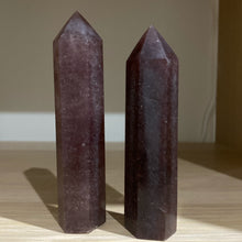 Load image into Gallery viewer, Strawberry Calcite Crystal Tower Point Generator
