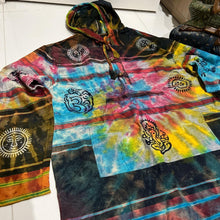 Load image into Gallery viewer, Boho Handmade Extra Large Festival Hippie Boho Tie Dye Tunic Hoodie
