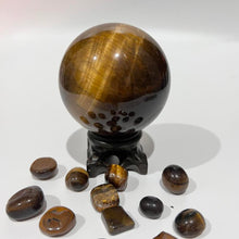 Load image into Gallery viewer, Tigers Eye Crystal Sphere Crystal Ball
