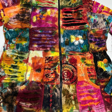 Load image into Gallery viewer, Nepalese Handmade  Multi-Colour Cotton Hoodie Cardigan size Large / X Large
