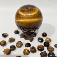 Load image into Gallery viewer, Tigers Eye Crystal Sphere Crystal Ball
