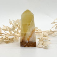 Load image into Gallery viewer, Lemon Calcite Crystal Tower Point Generator Obelisk
