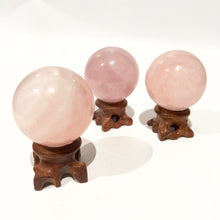 Load image into Gallery viewer, Rose Quartz Crystal Sphere Crystal Ball Specimen Gift
