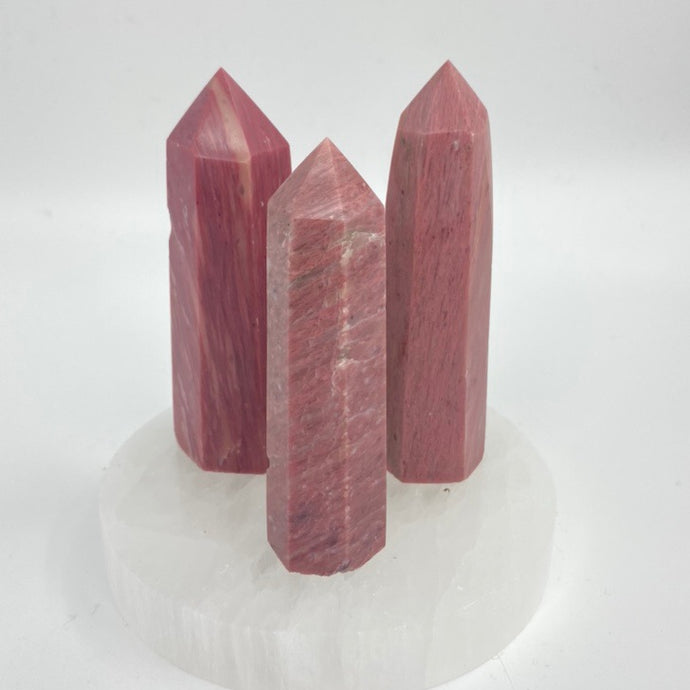 Pink Petrified Wood Crystal Tower Point Generator