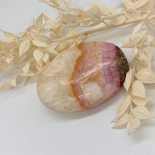 Load image into Gallery viewer, Pink Aragonite Crystal Palm Stone Pink Crystal
