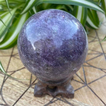 Load image into Gallery viewer, Lepidolite Crystal Sphere Crystal Ball Specimen Gift
