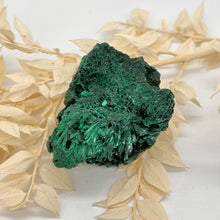 Load image into Gallery viewer, Malachite Crystal  velvet Raw Crystal Malachite
