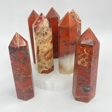 Load image into Gallery viewer, Red Jasper Crystal Tower Point Generator
