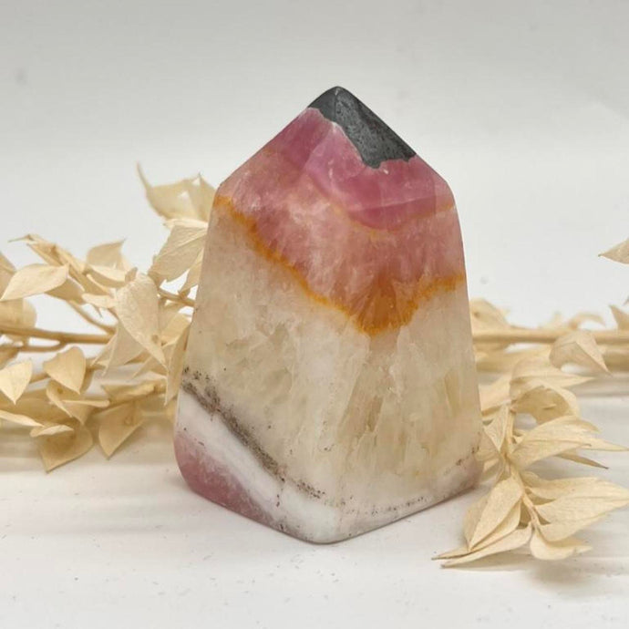 Pink Aragonite Crystal Tower Point Obekisk  Pink Crystal