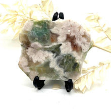 Load image into Gallery viewer, Green  Flower Agate Crystal Raw Slab
