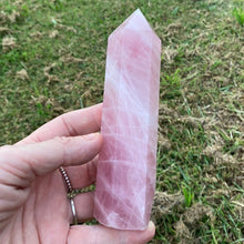 Load image into Gallery viewer, Rose Quartz Crystal Tower Point Generator
