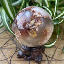 Load image into Gallery viewer, Flower Agate Crystal Sphere Crystal Ball Specimen Gift
