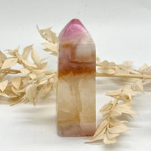 Load image into Gallery viewer, Pink Aragonite Crystal Tower Point Obekisk  Pink Crystal
