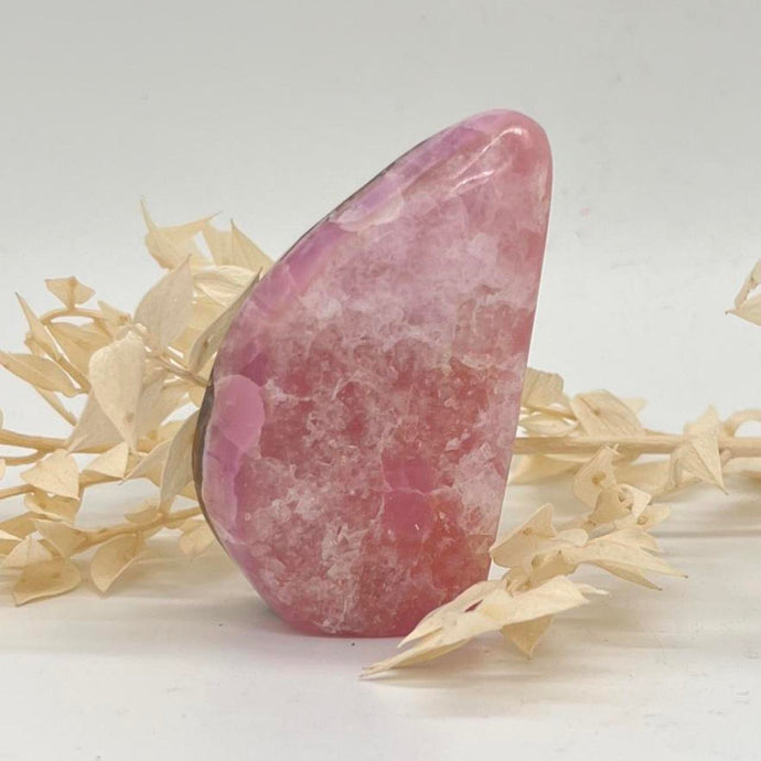 Pink Aragonite Crystal freeform Free Standing Pink
