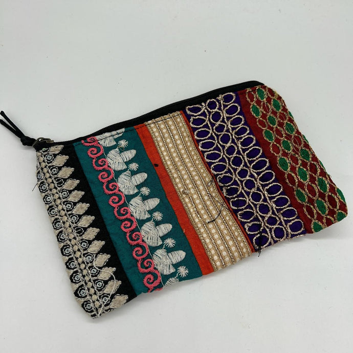 Copy of Boho Purse Coin Purse Make-up Bag Lined