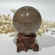 Load image into Gallery viewer, Smokey Quartz Crystal Sphere Crystal Ball Specimen Gift
