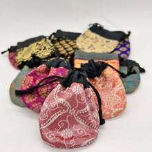 Load image into Gallery viewer, Boho Fabric Pouch / Bag / Drawstring Pouch / Jewellery Pouch Bag Handmade in India
