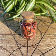 Load image into Gallery viewer, Red Jasper  Crystals Crystal Chips Magic Gift - One Jar
