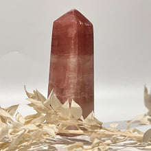 Load image into Gallery viewer, Rose Calcite Tower Point Obelisk Crystal Rock Pink Crystal
