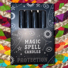 Load image into Gallery viewer, Altar Candles Black Spell Candles 12 Candles
