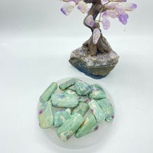 Load image into Gallery viewer, Ruby and Fuchsite Tumble stone  Tumbled / Tumble Stone
