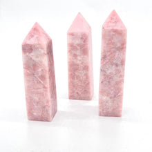 Load image into Gallery viewer, Pink Opal Crystal Tower Point Generator Obelisk
