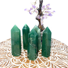 Load image into Gallery viewer, Green Aventurine Crystal Tower Point Generator
