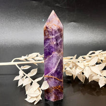 Load image into Gallery viewer, Chevron Amethyst Dream Amethyst  Crystal Tower Point Generator
