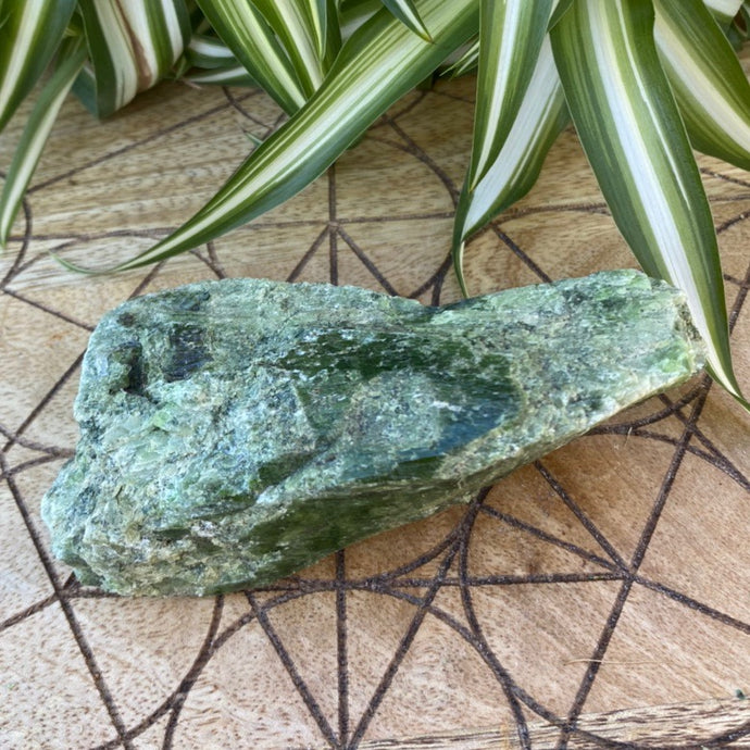 Diopside Raw Crystal Rock Chunk