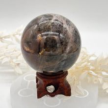 Load image into Gallery viewer, Black Moonstone Crystal Sphere Crystal Ball Specimen Gift
