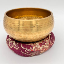 Load image into Gallery viewer, Hand Made Fabric Donut 12cm  Singing Bowl Sound Healing Nepalese
