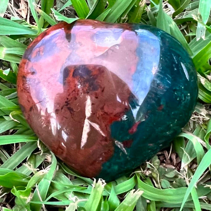 Ocean  Jasper Heart Crystal Gift for Her