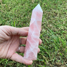 Load image into Gallery viewer, Rose Quartz Crystal Tower Point Generator
