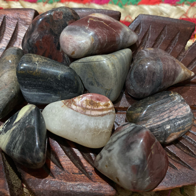 Silver Leaf Jasper Tumbled / Tumble Stone / Tumbles