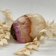 Load image into Gallery viewer, Pink Aragonite Crystal Palm Stone Pink Crystal
