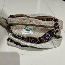 Load image into Gallery viewer, Genuine Hemp THC free Himalayan Nepalese lined bum bag
