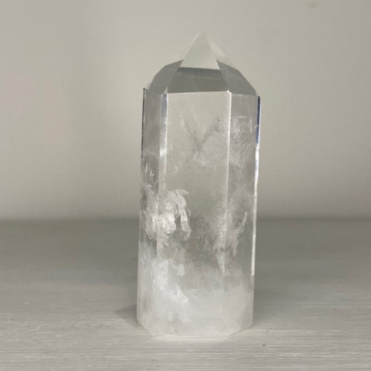 Clear Quartz Crystal Tower Point Generator