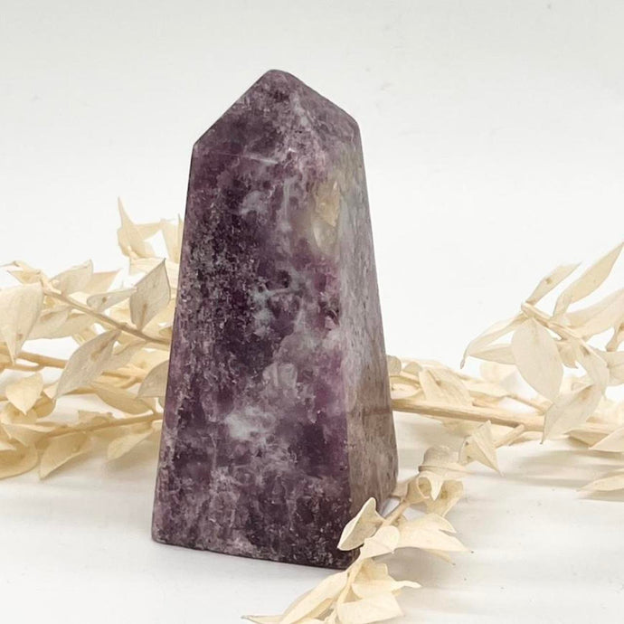 Lepidolite Crystal Tower Generator Point Gift for Her