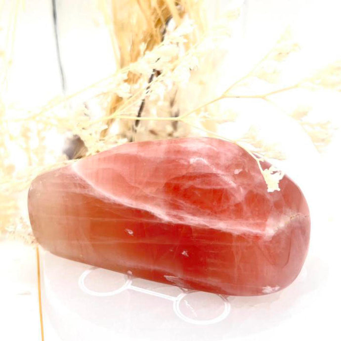 Rose Calcite Freeform Crystal Rock Pink Crystal