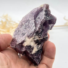 Load image into Gallery viewer, Lepidolite Raw crystal Specimen chunk Purple Crystal
