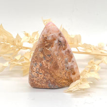 Load image into Gallery viewer, Pink Aragonite Crystal freeform Free Standing Pink
