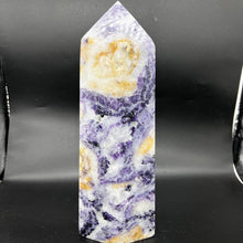 Load image into Gallery viewer, Natural Fluorite Pattern Crystal Tower Crystal Point Obelisk Specimen Gift
