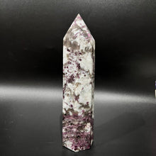 Load image into Gallery viewer, Plum Blossom Pink Tourmaline Crystal Tower Point Generator
