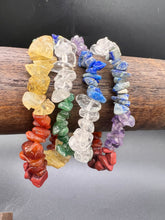 Load image into Gallery viewer, Multicoloured  Crystal Chip Bracelet
