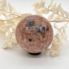 Load image into Gallery viewer, Sunstone Crystal Sphere Crystal Ball Orange Stone Crystal
