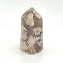 Load image into Gallery viewer, Green  Flower Agate Crystal Tower Point Generator
