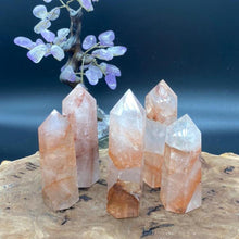 Load image into Gallery viewer, Fire Quartz Crystal Tower Point Generator
